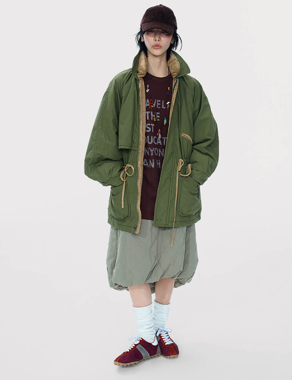 Oversized Olive Parka -PREORDER
