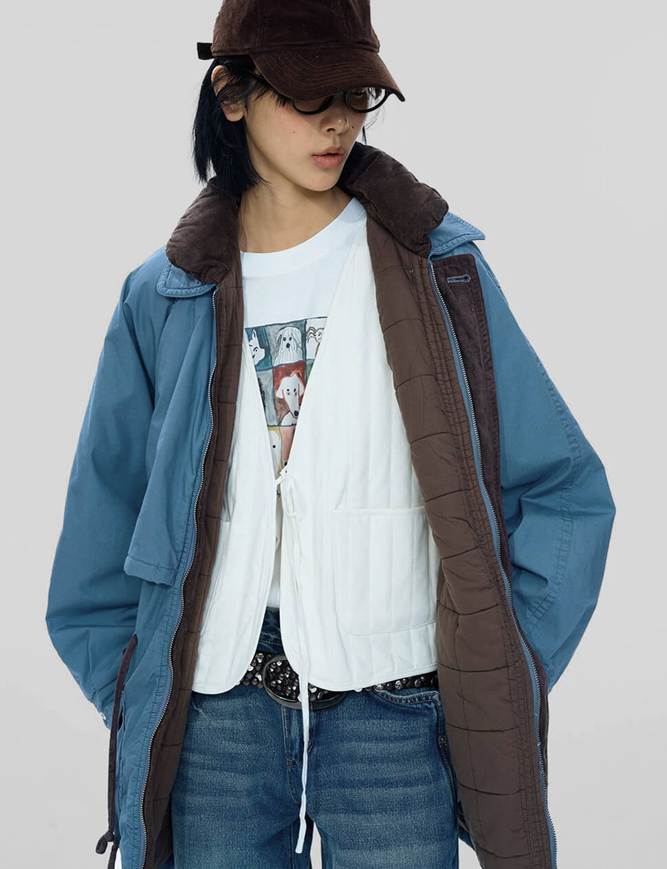 Oversized Blue Parka -PREORDER