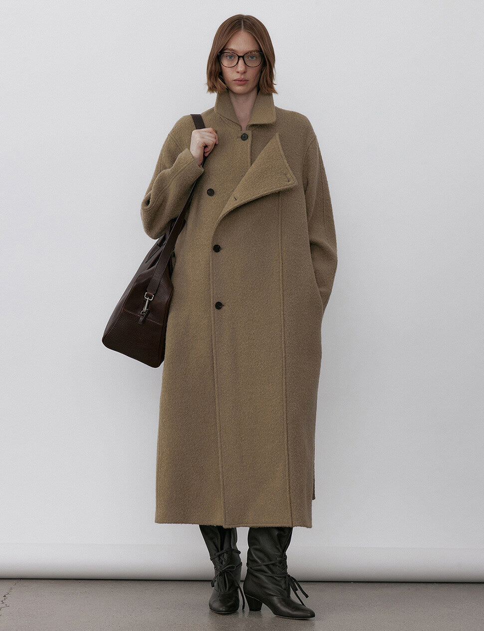 Tan Double Breasted Coat-PREORDER