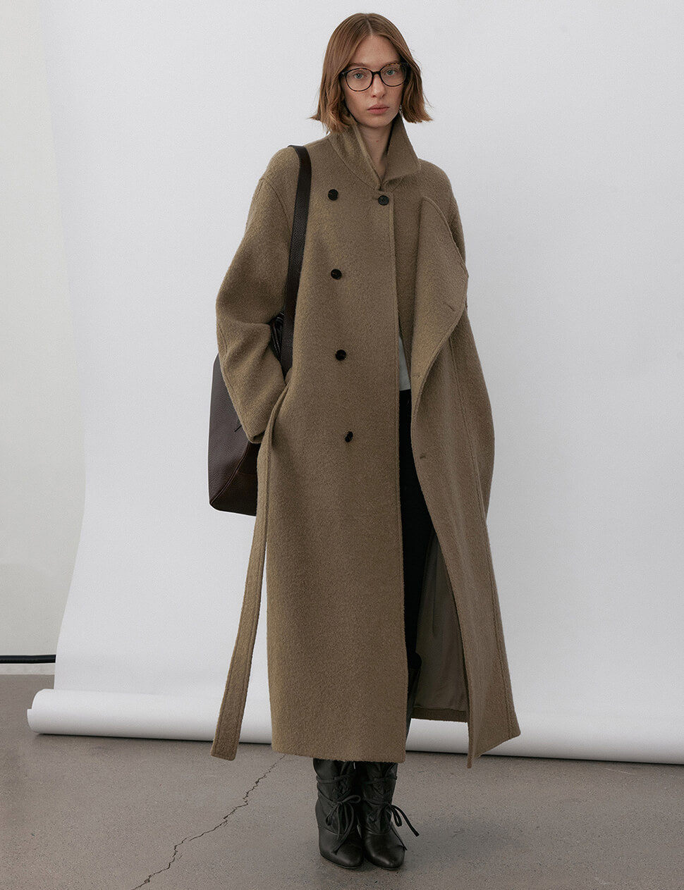 Tan Double Breasted Coat-PREORDER