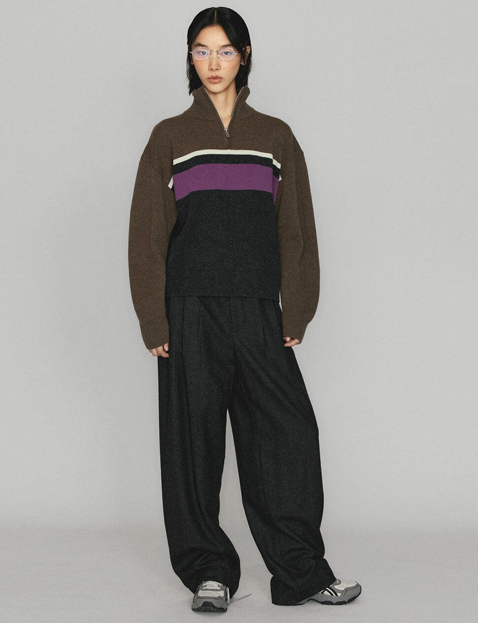 Dark Grey Wool-Blend Pants -PREORDER