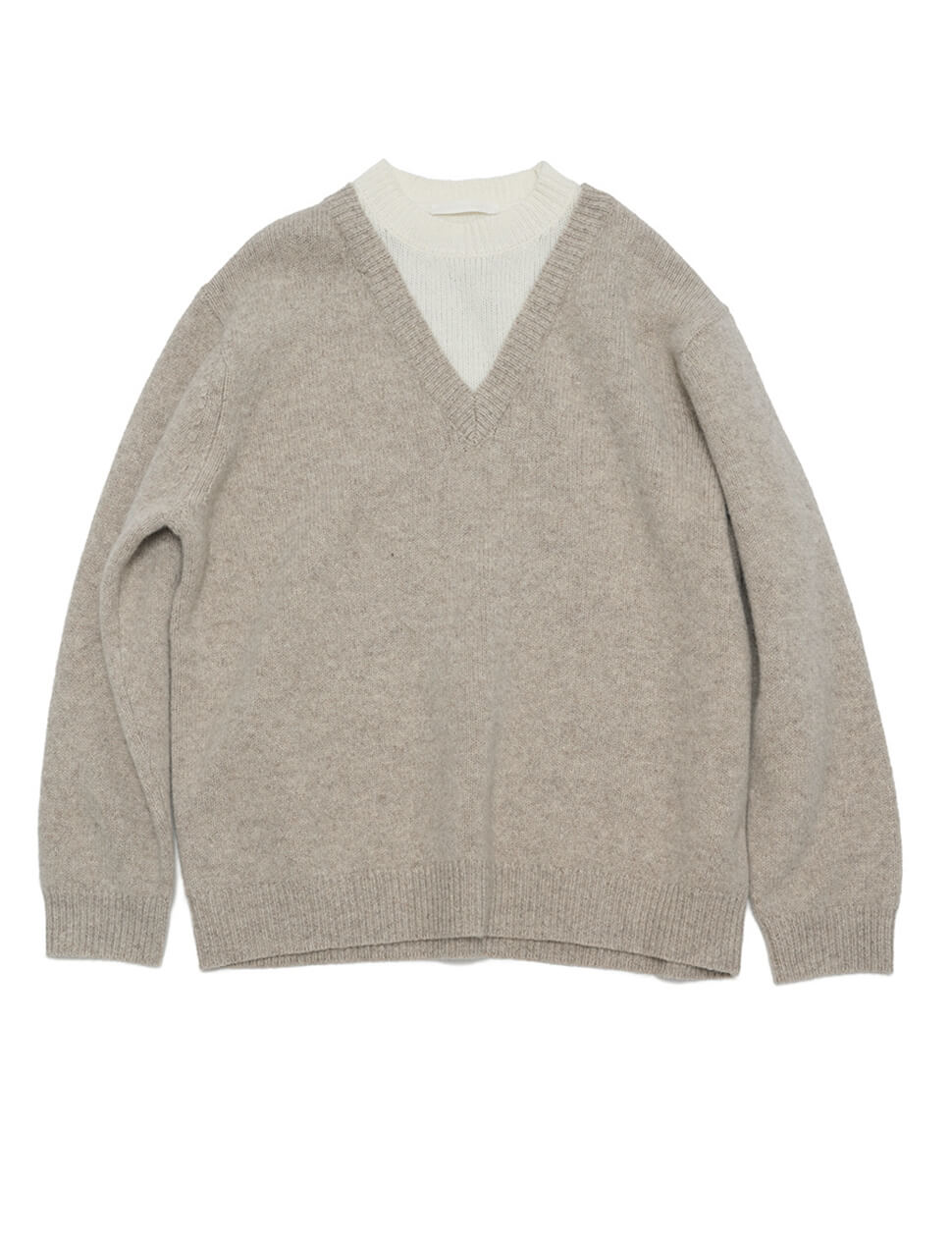 Pebble Two-Tone Wool Sweater-