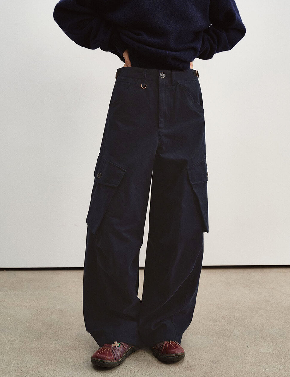 Midnight Navy Cargo Pants