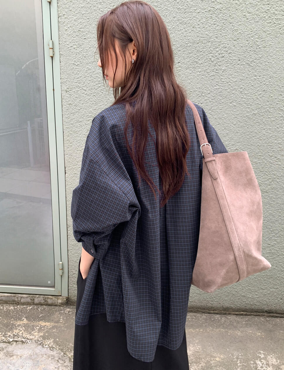Navy Plaid Shirt