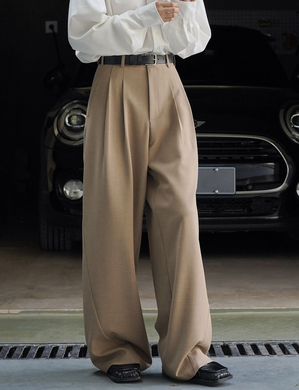 Leo Tan Barrel Leg Pants