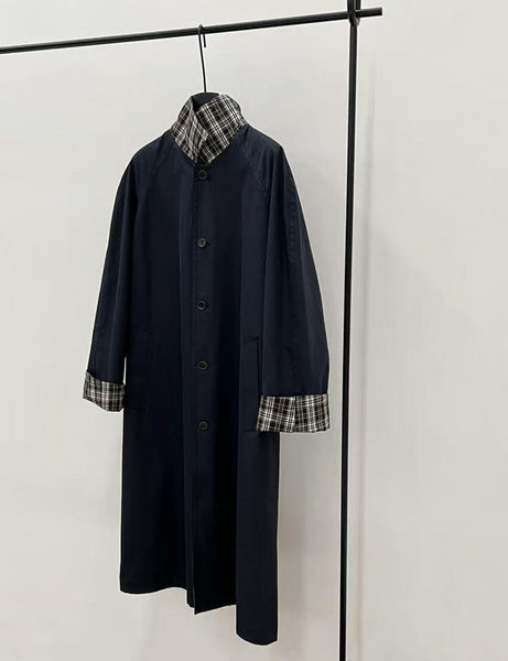 Navy Reversible Trench Coat