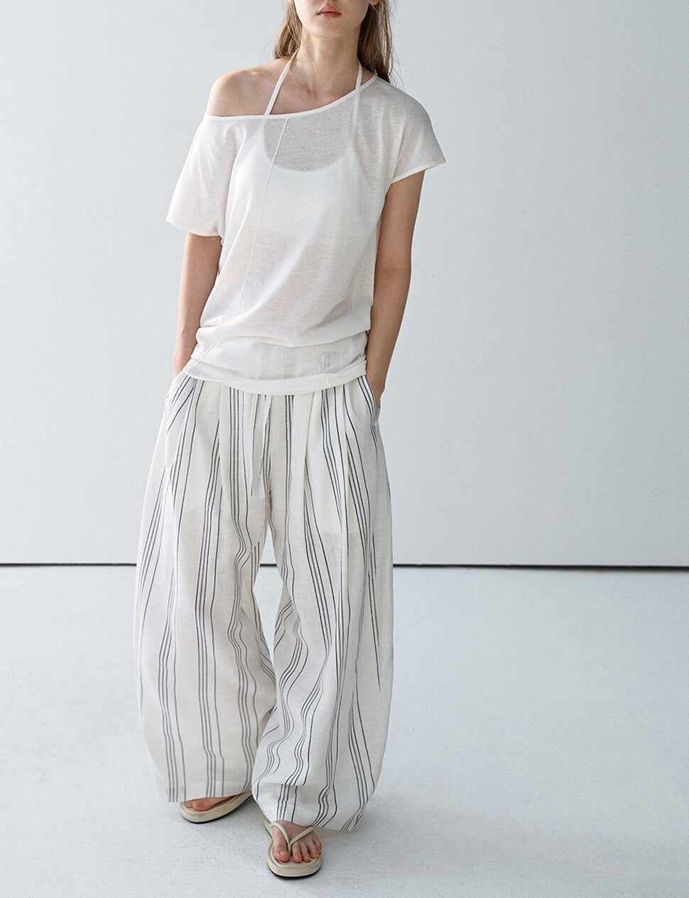 Striped Loose Pants