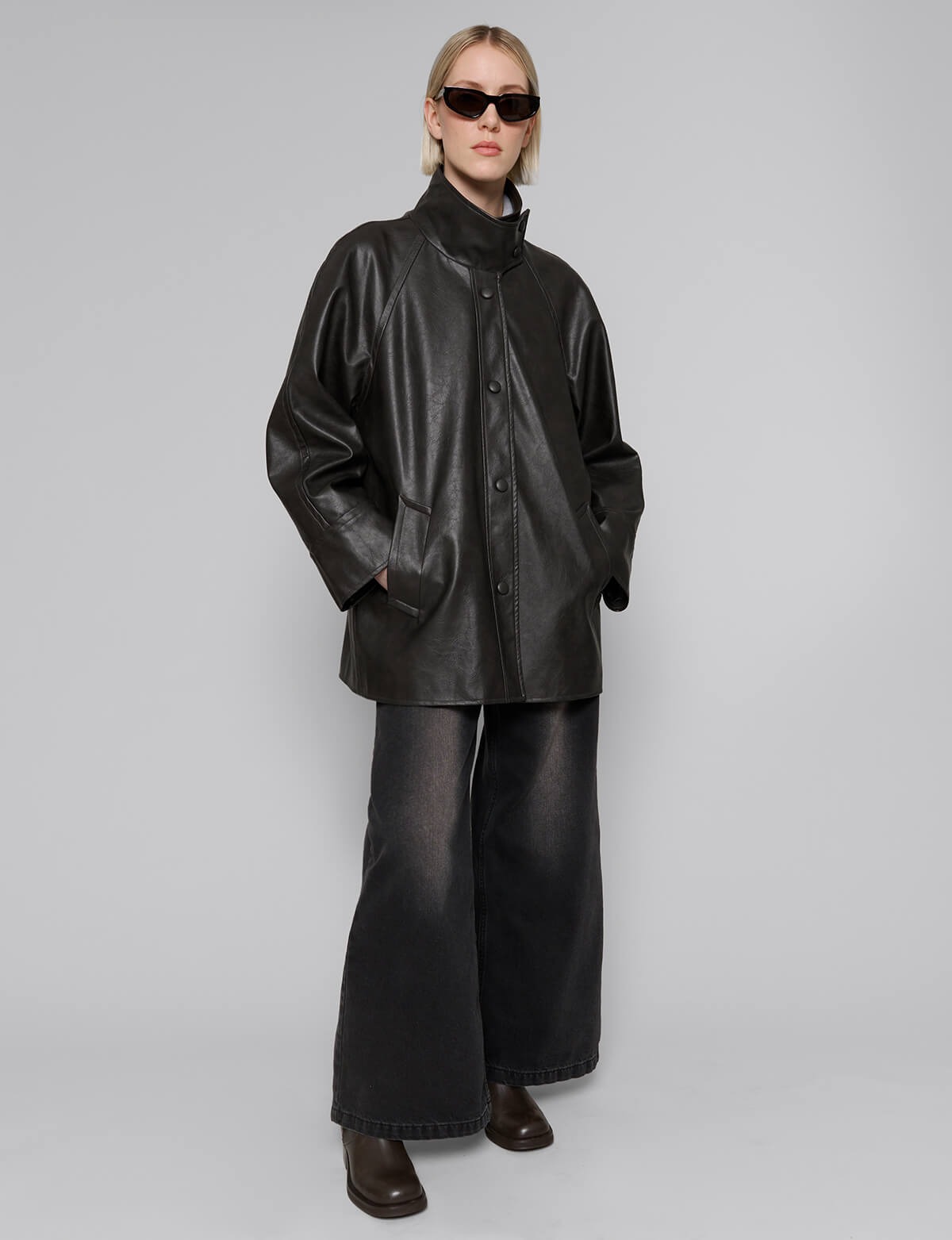 Coffee Brown Leather Jacket- BESTSELLER