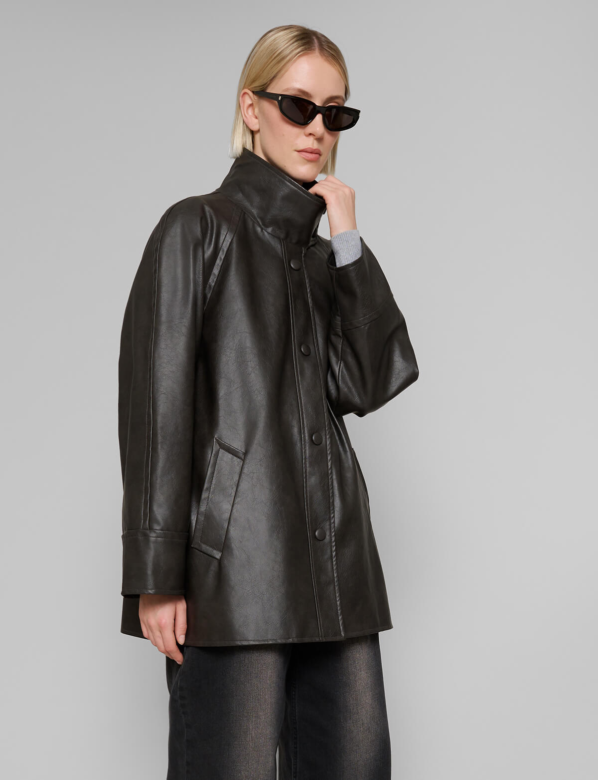 Coffee Brown Leather Jacket- BESTSELLER