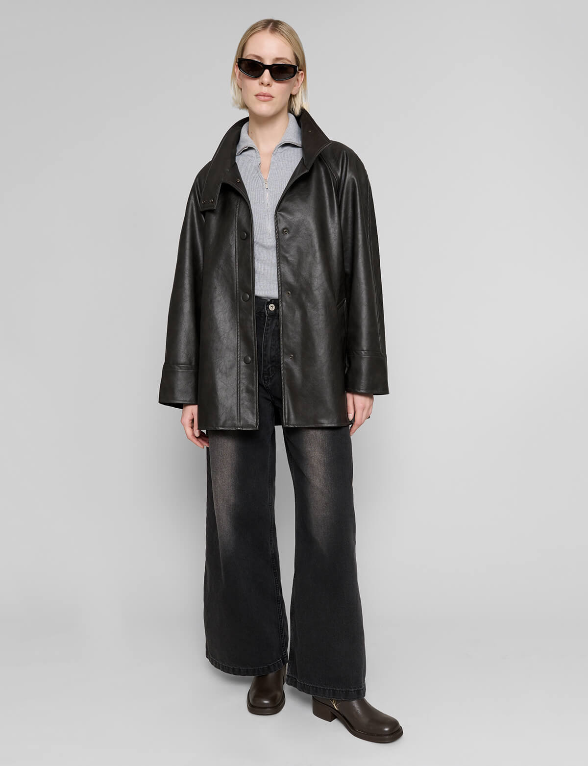 Coffee Brown Leather Jacket- BESTSELLER