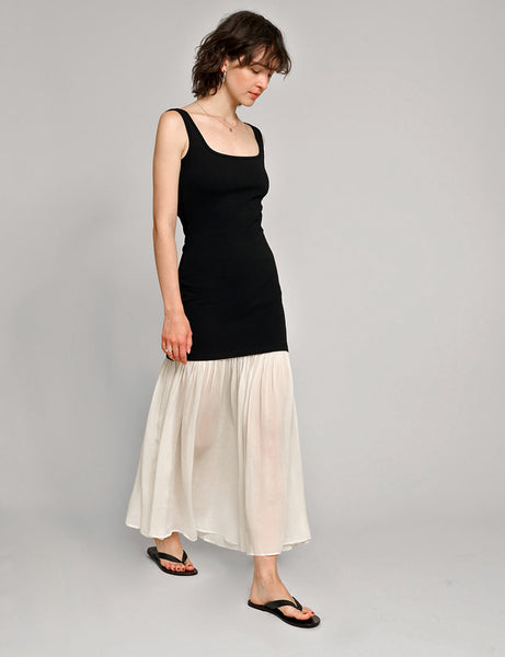 Gia Chiffon Hem Tank Dress-BESTSELLER