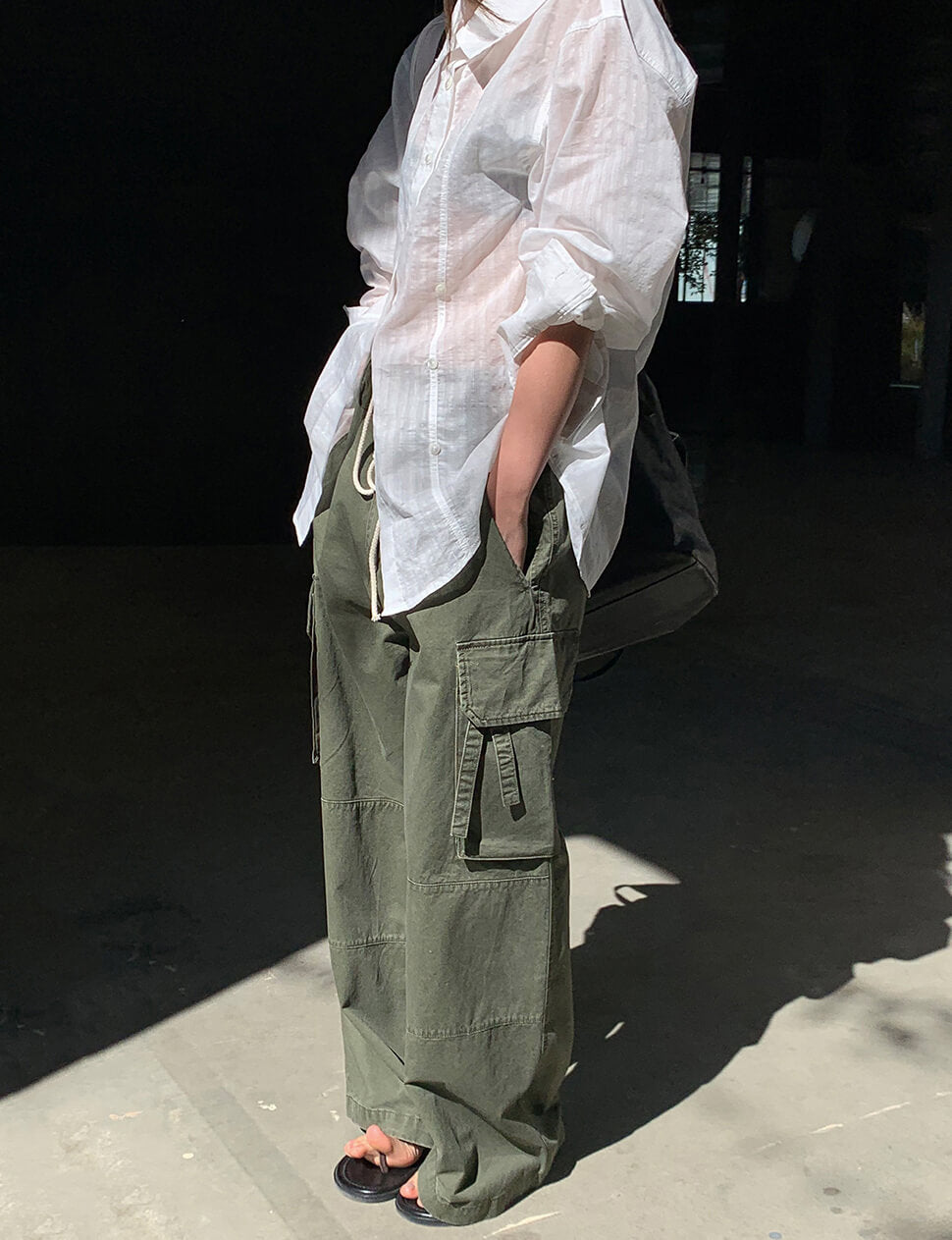 Olive Utility Cargo Pants