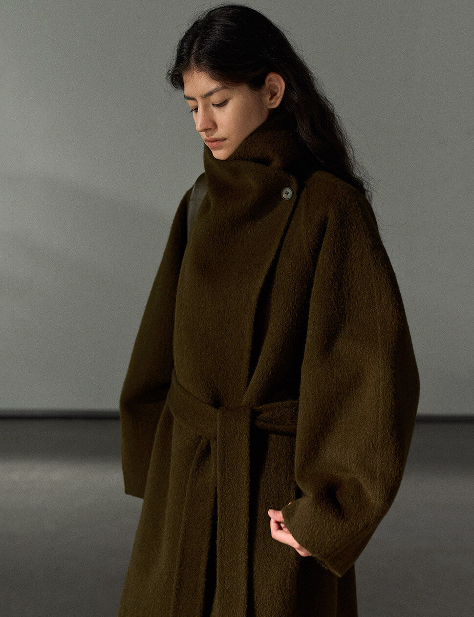Brown Cocoon Coat