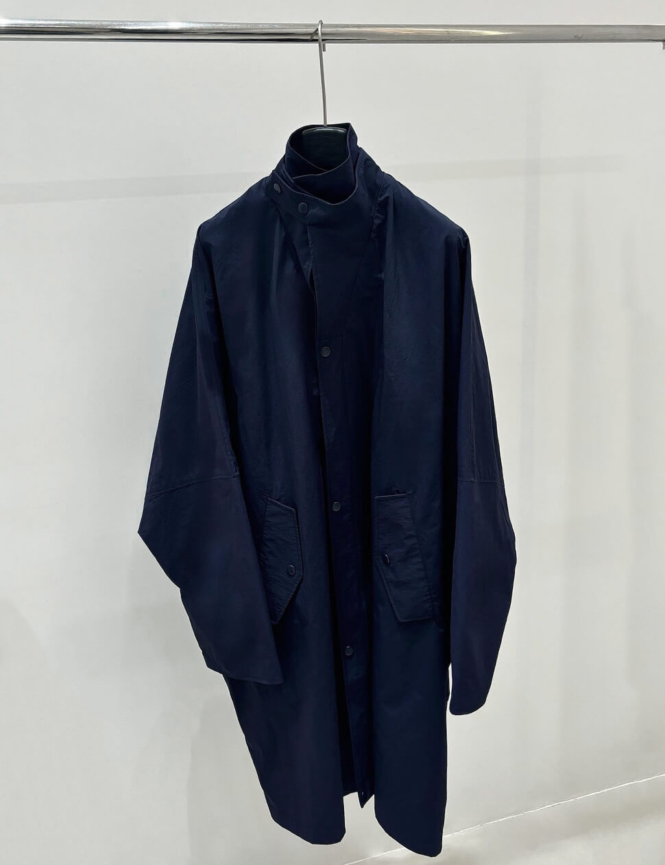 Navy Oversized Parka Jacket