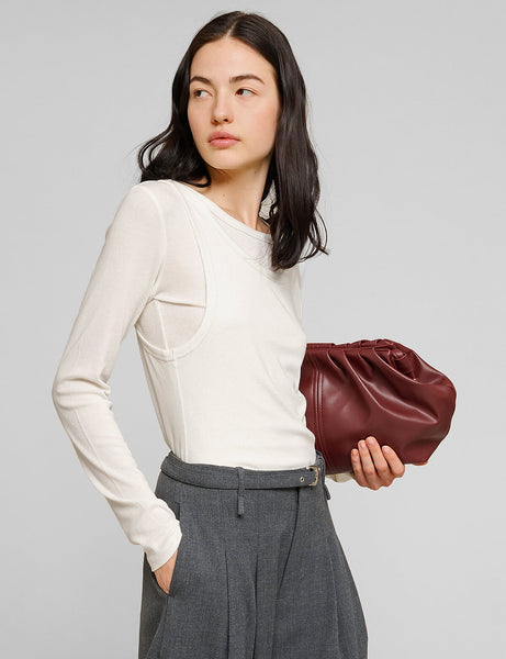 ●depound● Cotton Layered One Piece Ivory DP2513OP003MIVS coffee bag - ivory - DEPOUND CO LTD