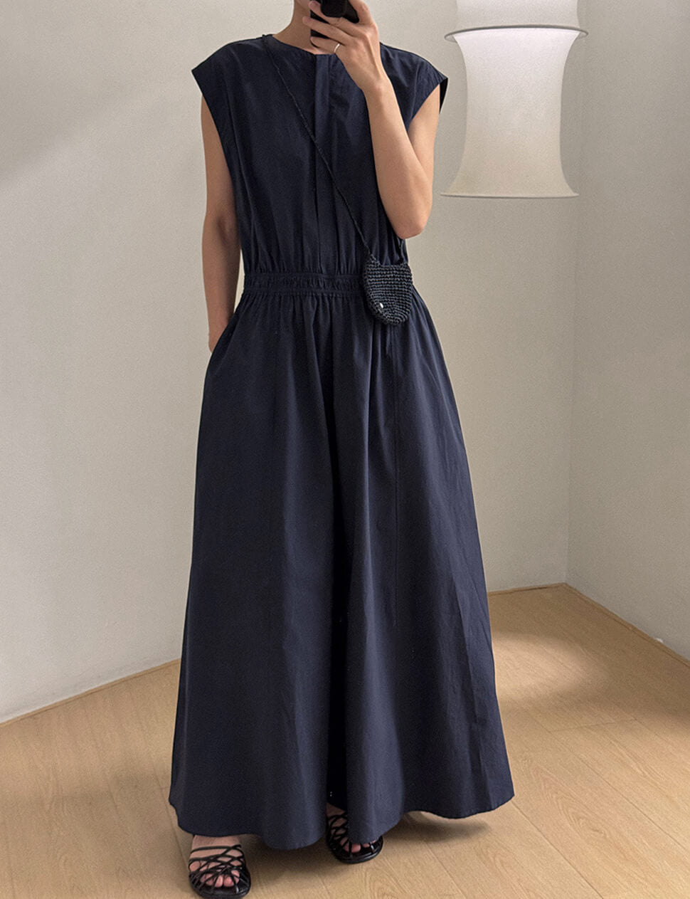 Monroe Navy Dress