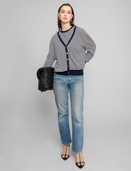 Stripe Cardigan Two-Piece Set Stripe Cardigan Two-Piece Set