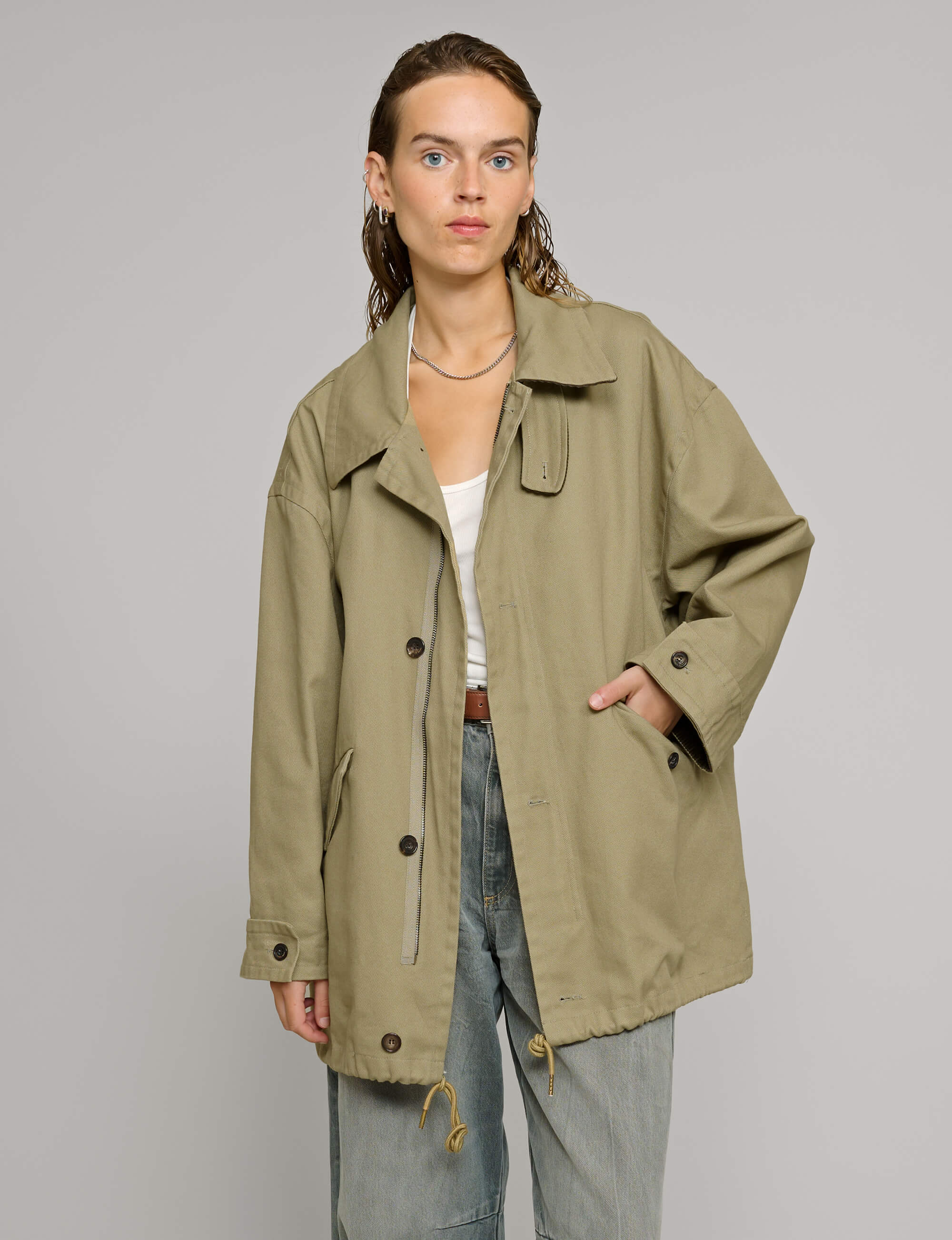 Khaki Corduroy Country Jacket-BESTSELLER