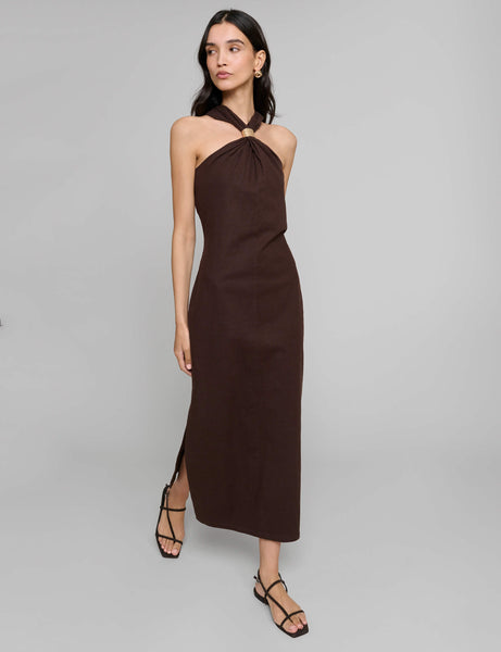 Attica Linen Gold Cuff Dress-BESTSELLER Attica Linen Gold Cuff Dress-BESTSELLER