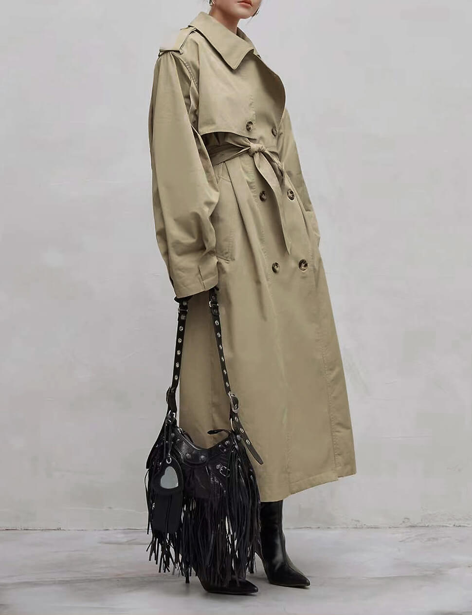 Oversized Padded Trench Coat-BESTSELLER