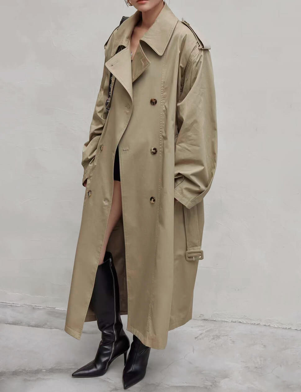 Oversized Padded Trench Coat-BESTSELLER