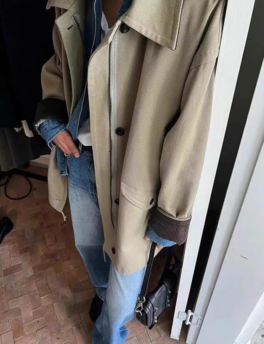Khaki Corduroy Country Jacket-BESTSELLER