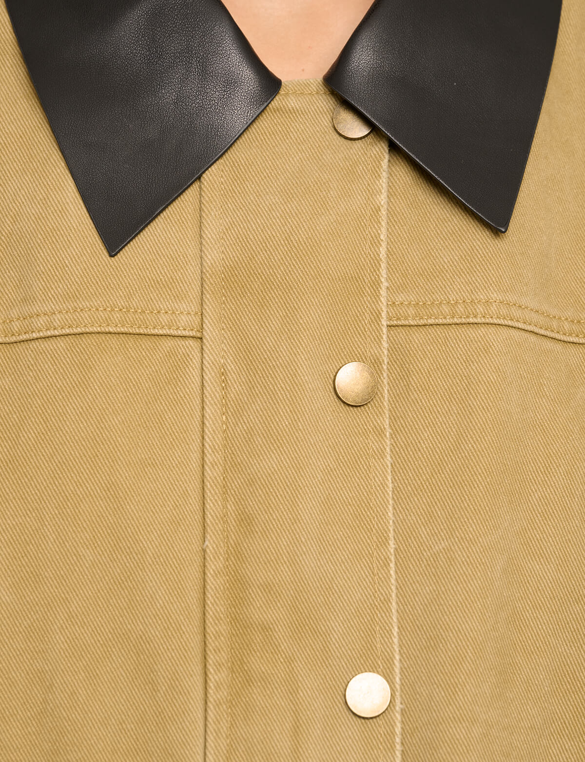Leather Collar Barn Jacket-BESTSELLER
