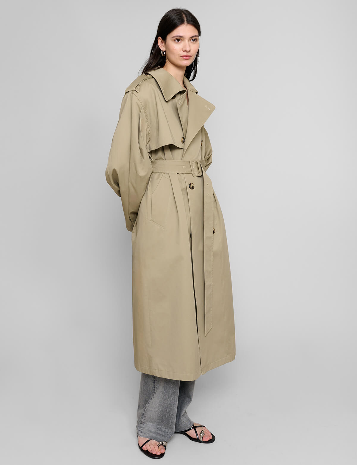 Oversized Padded Trench Coat-BESTSELLER