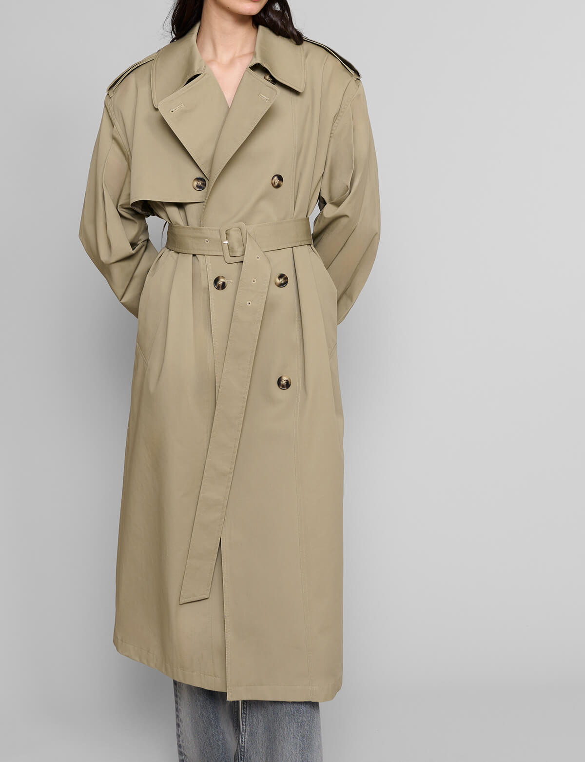Oversized Padded Trench Coat-BESTSELLER
