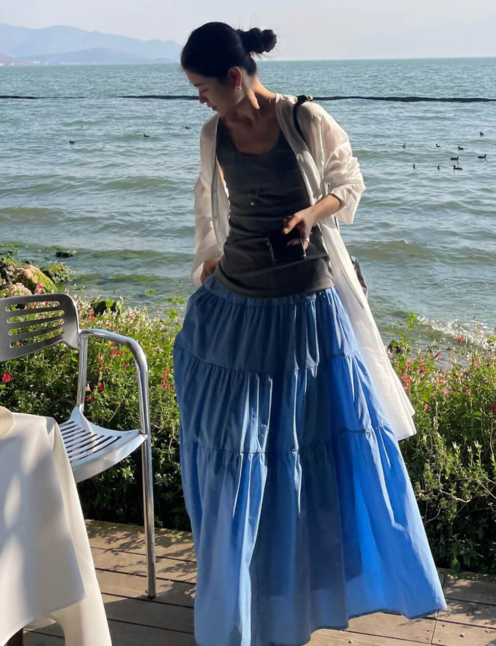 Blue Tier Skirt
