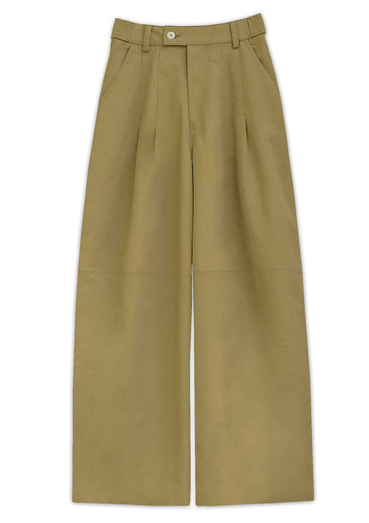 Baggy Khaki Button Pants-BESTSELLER