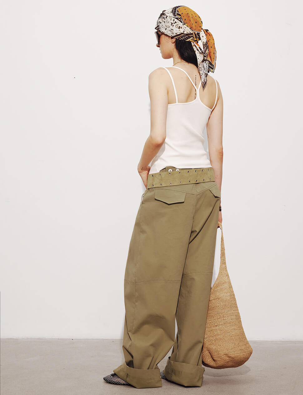 Baggy Khaki Button Pants-BESTSELLER