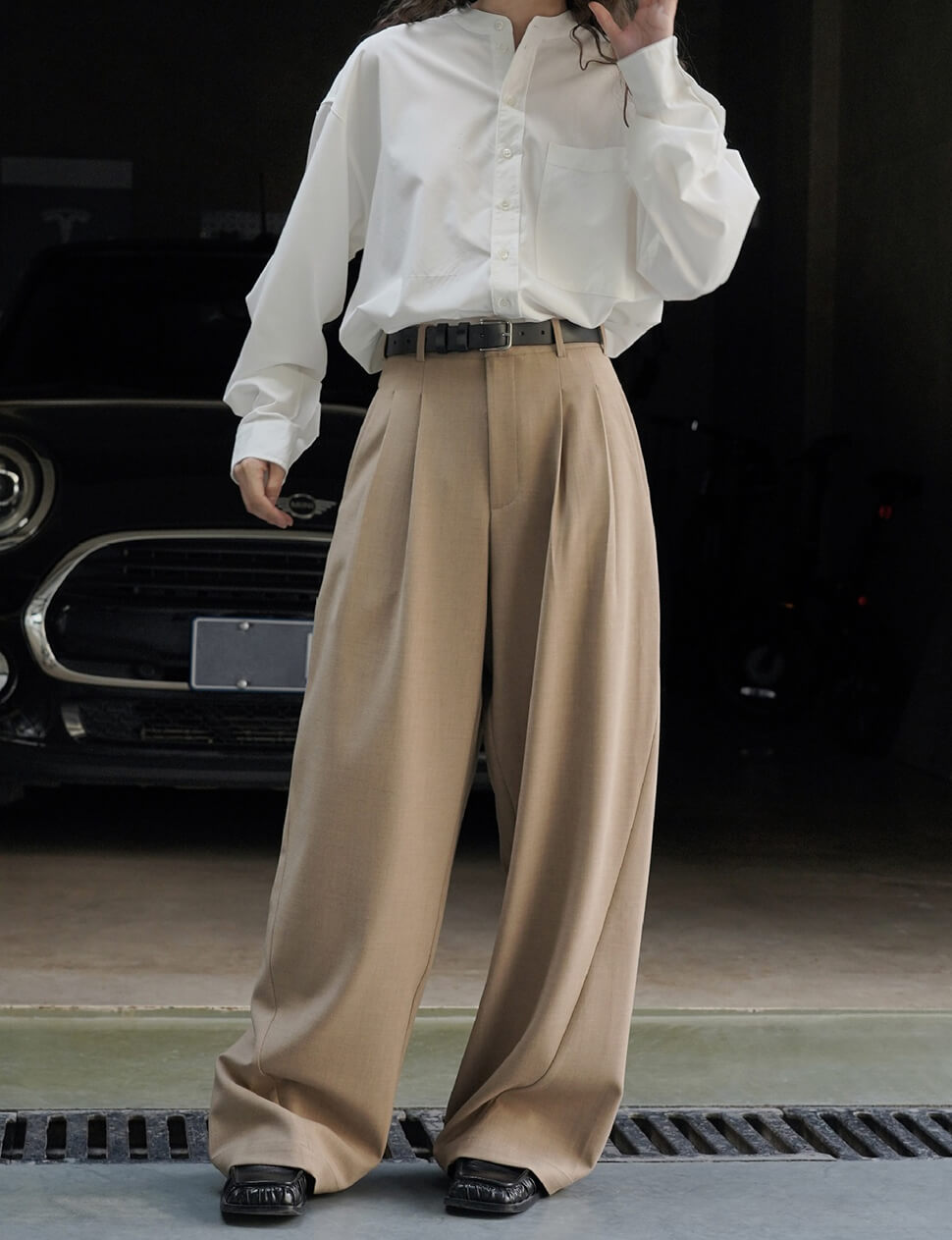 Leo Tan Barrel Leg Pants