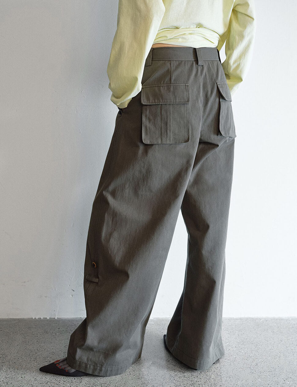 Button Cuff Oversized Pants-PREORDER