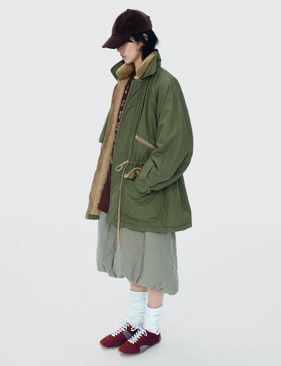 Oversized Olive Parka -PREORDER