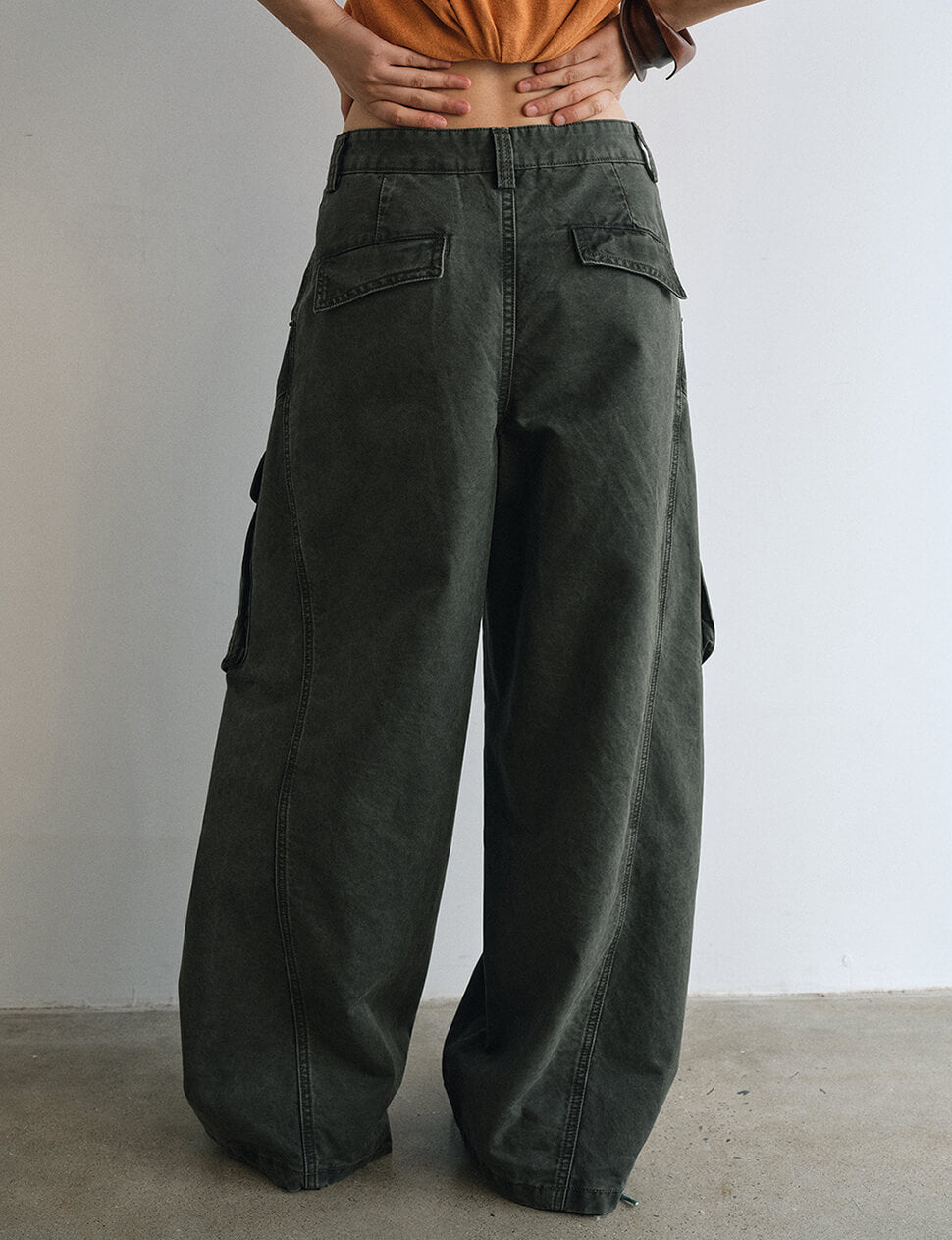 Olive Cargo Pants-PREORDER