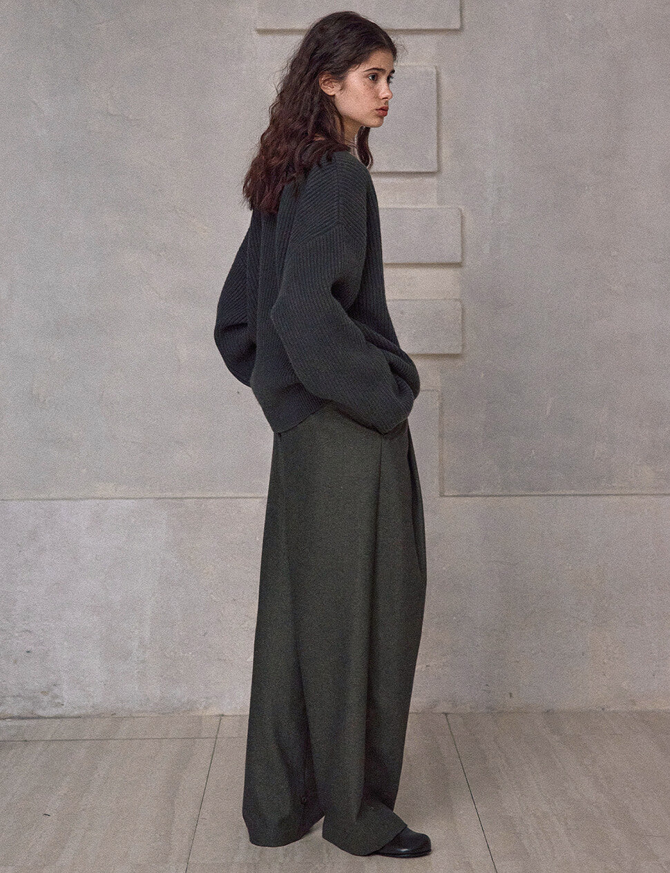 Deep-V-Neck Sweater-PREORDER