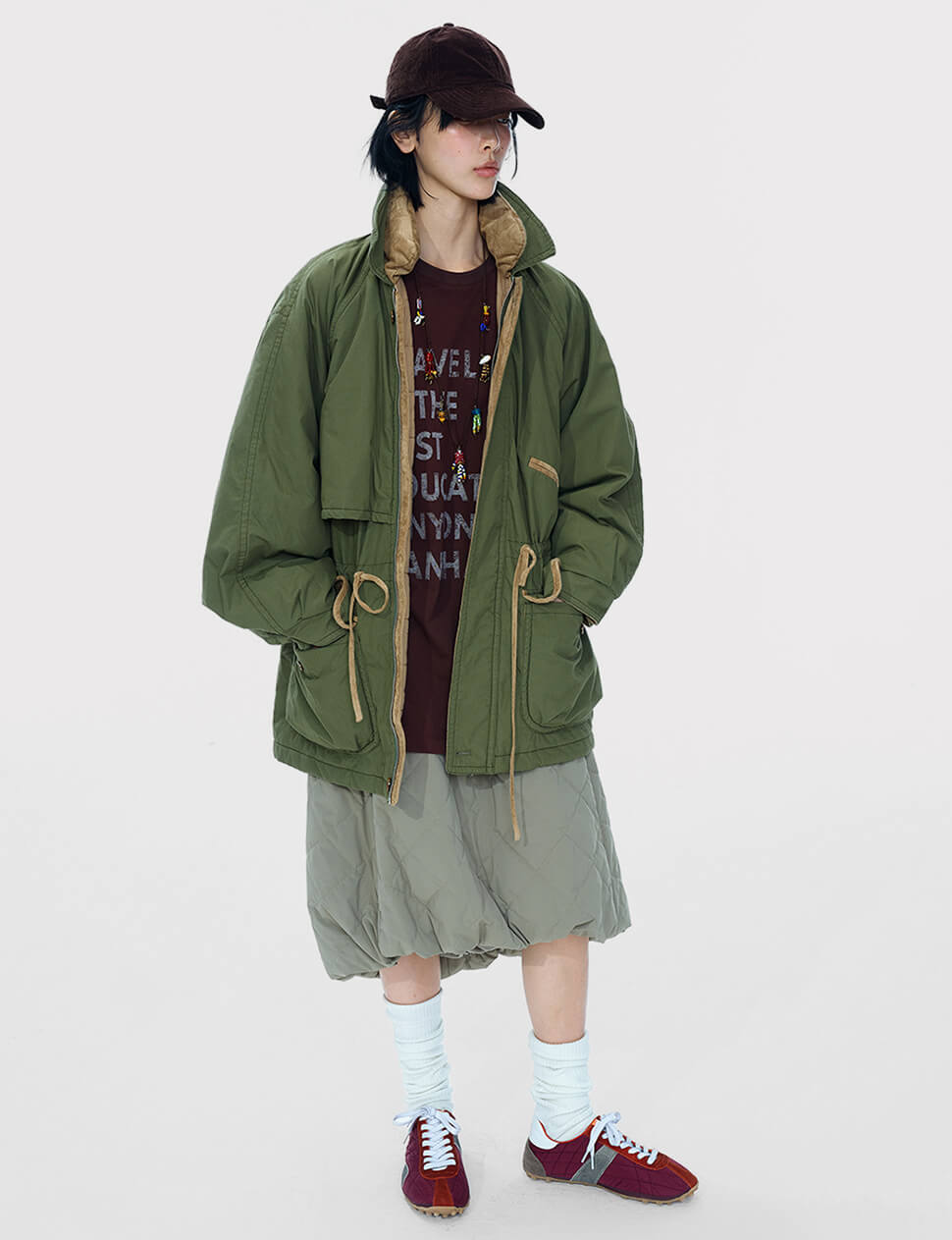 Oversized Olive Parka -PREORDER