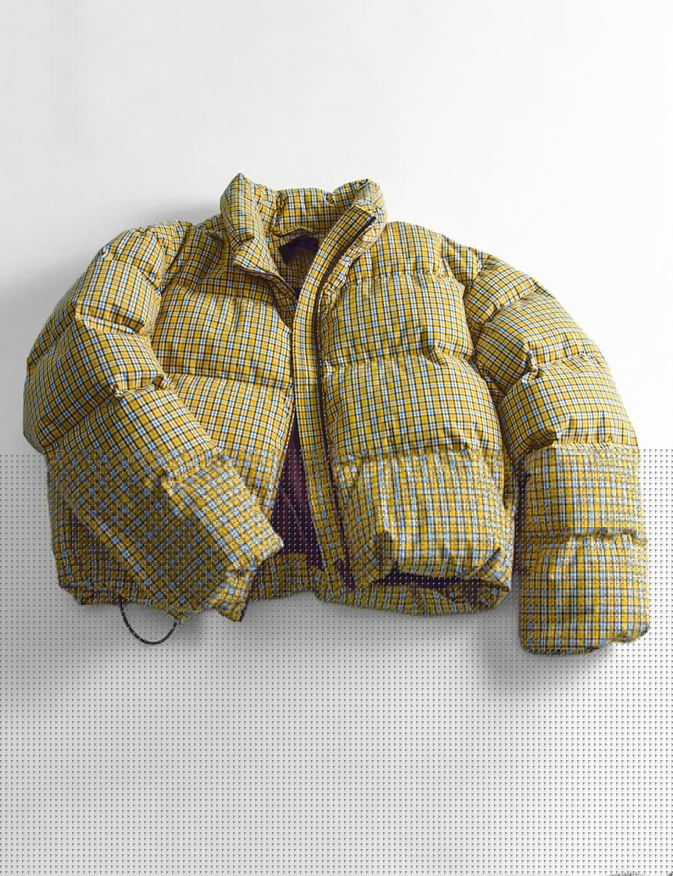 Mustard Plaid Puffy Jacket-PREORDER