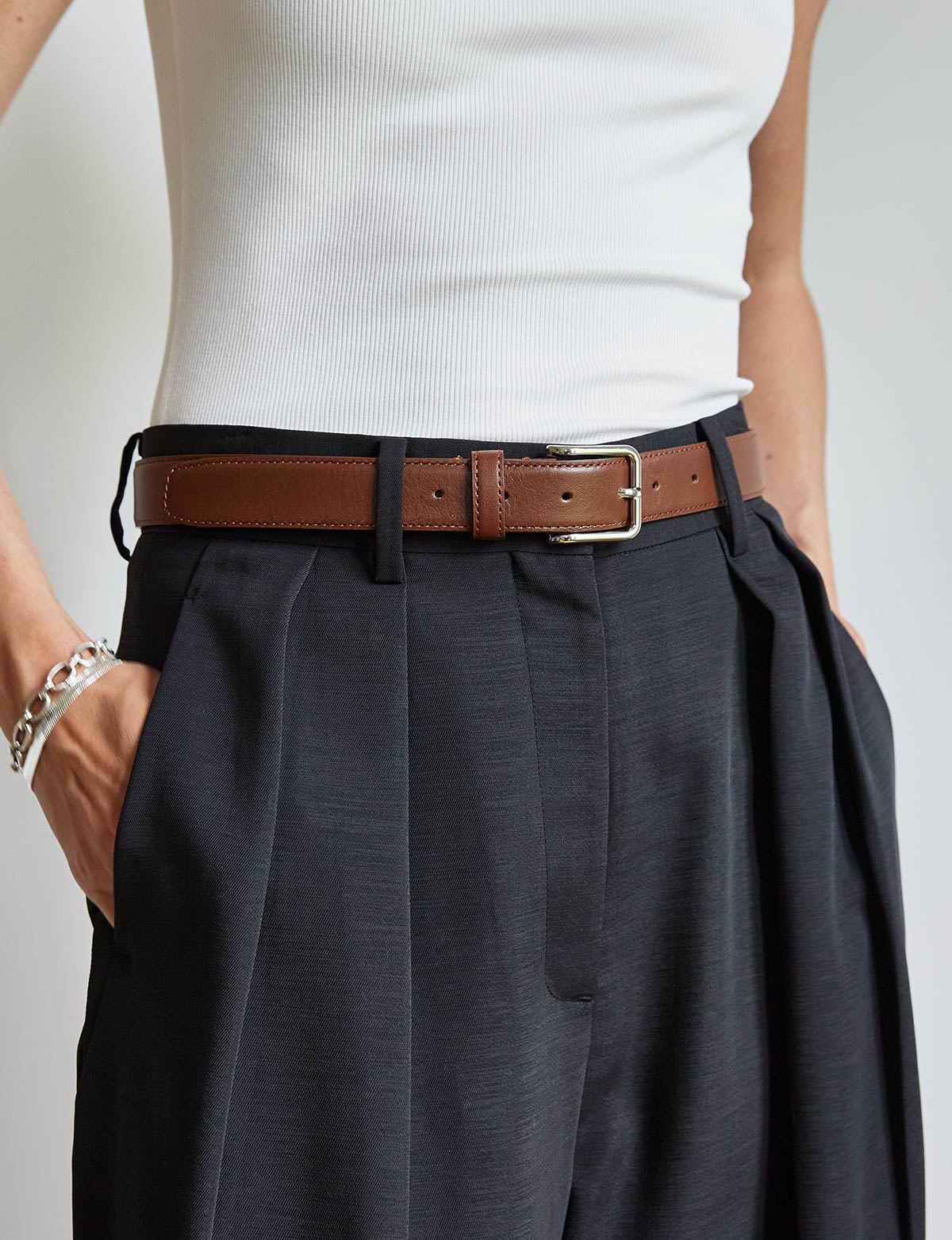 Brown Leather Belt