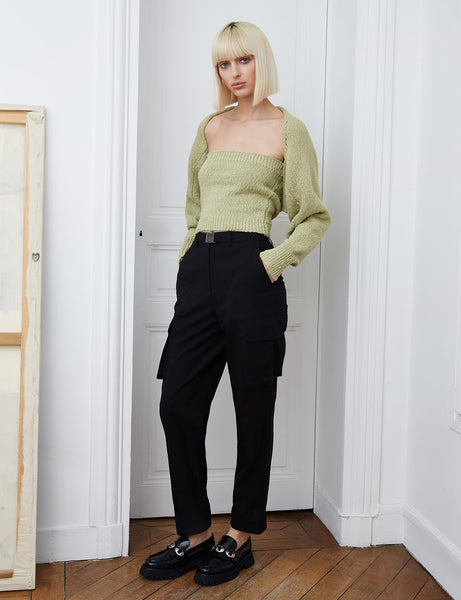 スケートボード styling set cropped T-shircargo pants Buckled Clip Cargo Pant