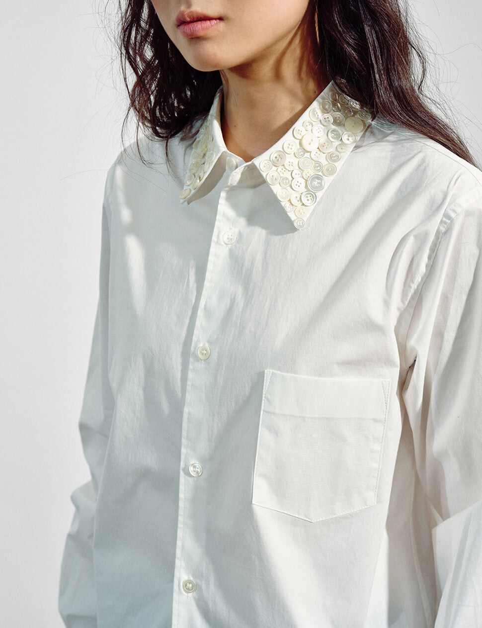 Multi-Button Collar Shirt -PREORDER