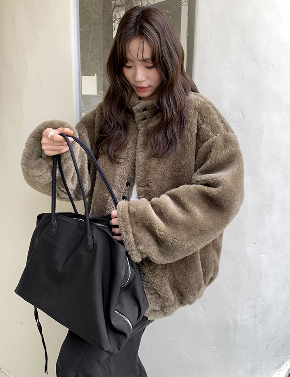 Reversible Grey Fur Jacket -PREORDER