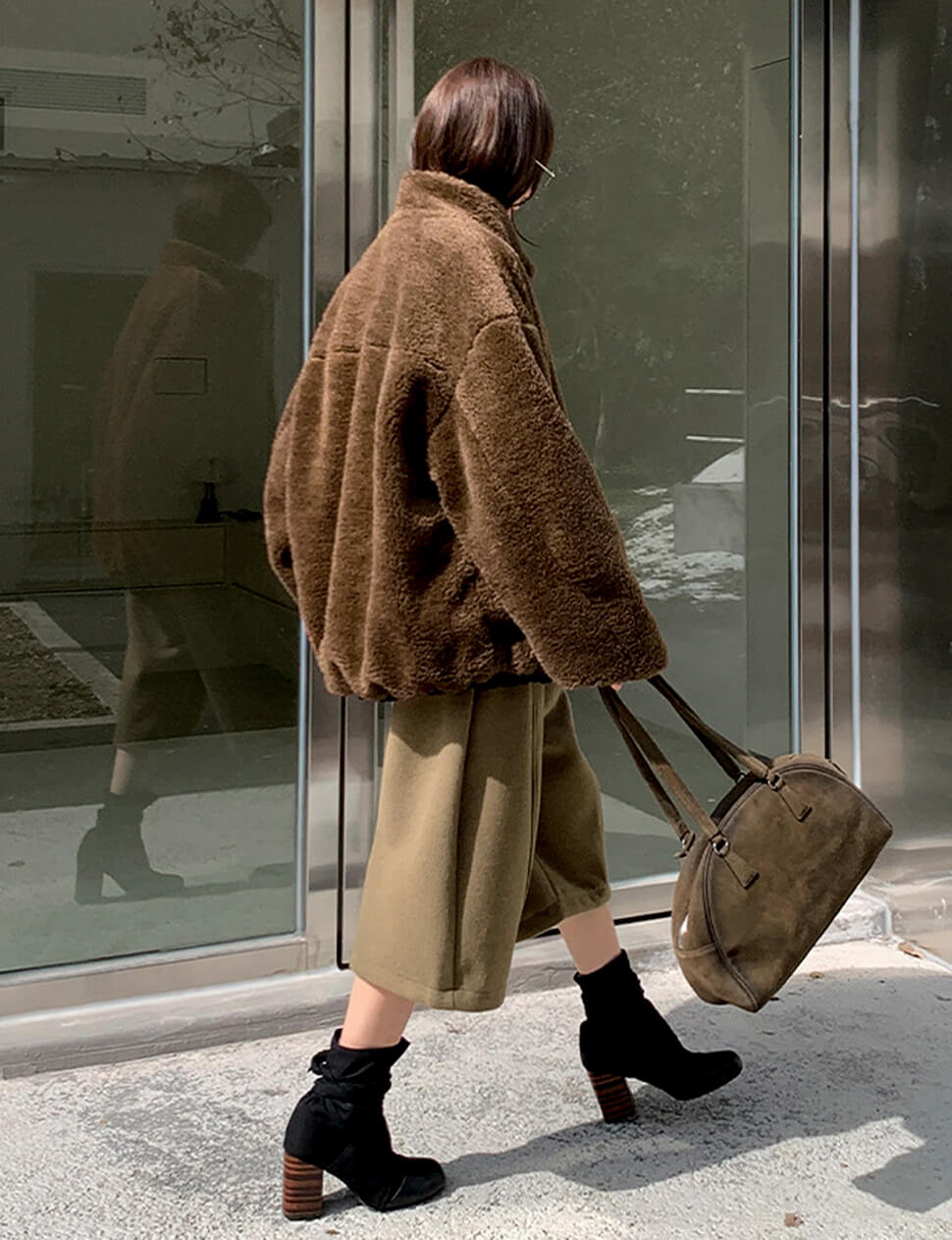 Reversible Brown Fur Jacket -PREORDER