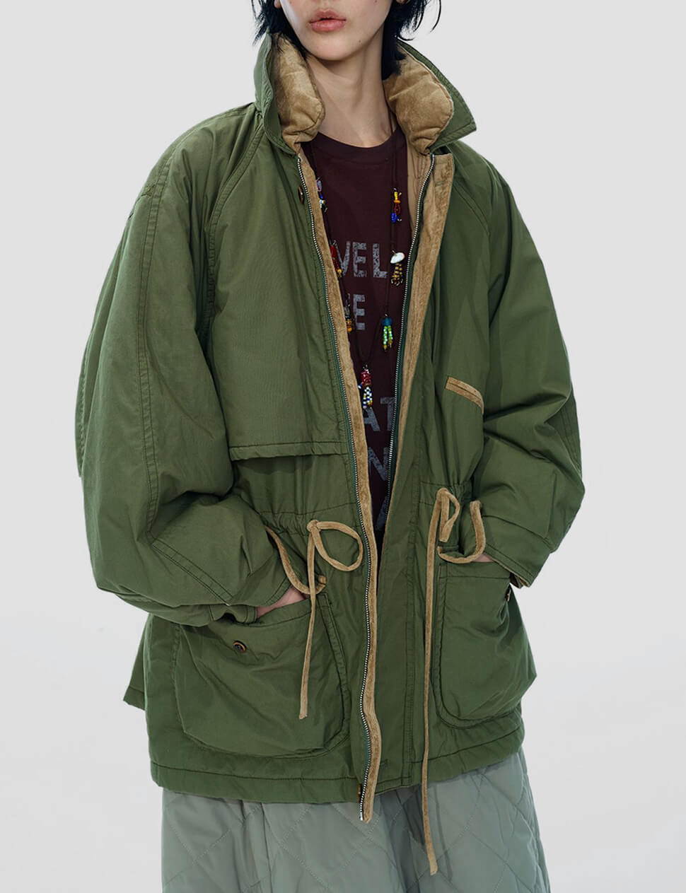 Oversized Olive Parka -PREORDER