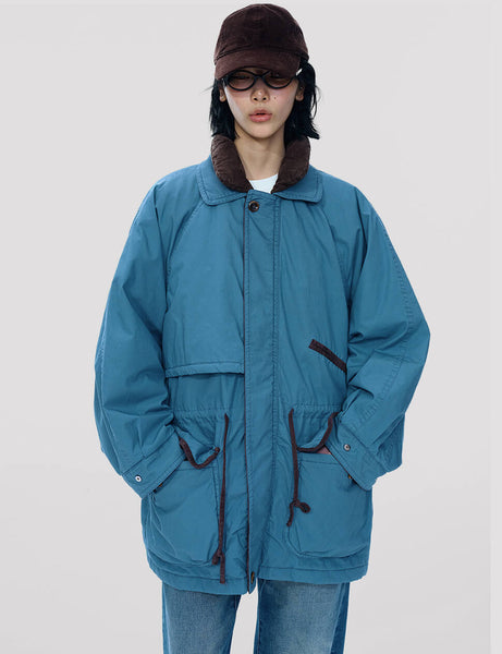 Oversized Blue Parka -PREORDER