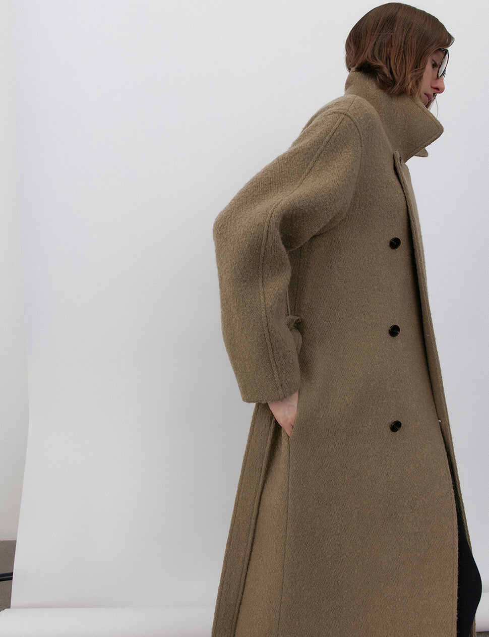 Tan Double Breasted Coat-PREORDER