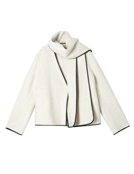 Scarf Trim Jacket