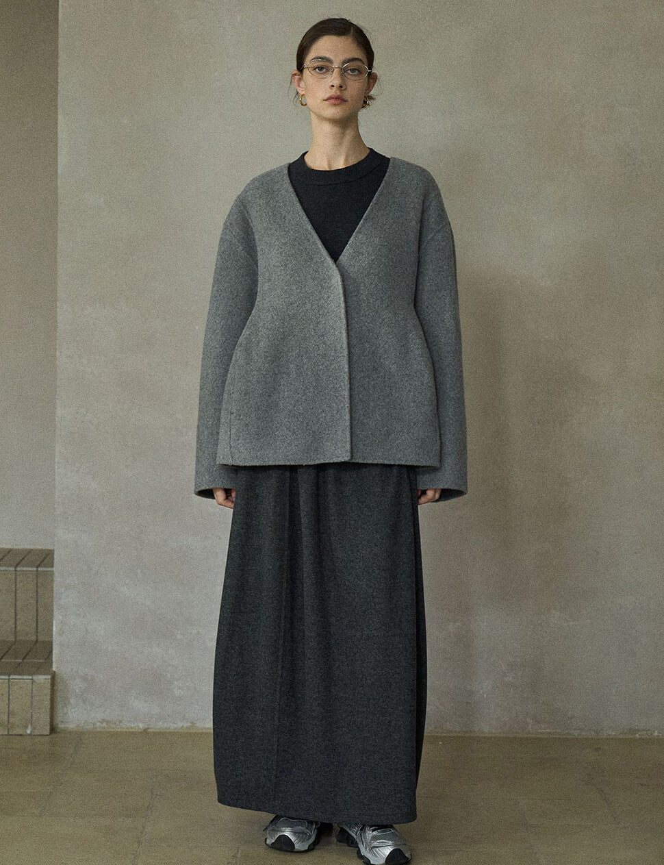 Hourglass Wool Scarf Coat -PREORDER