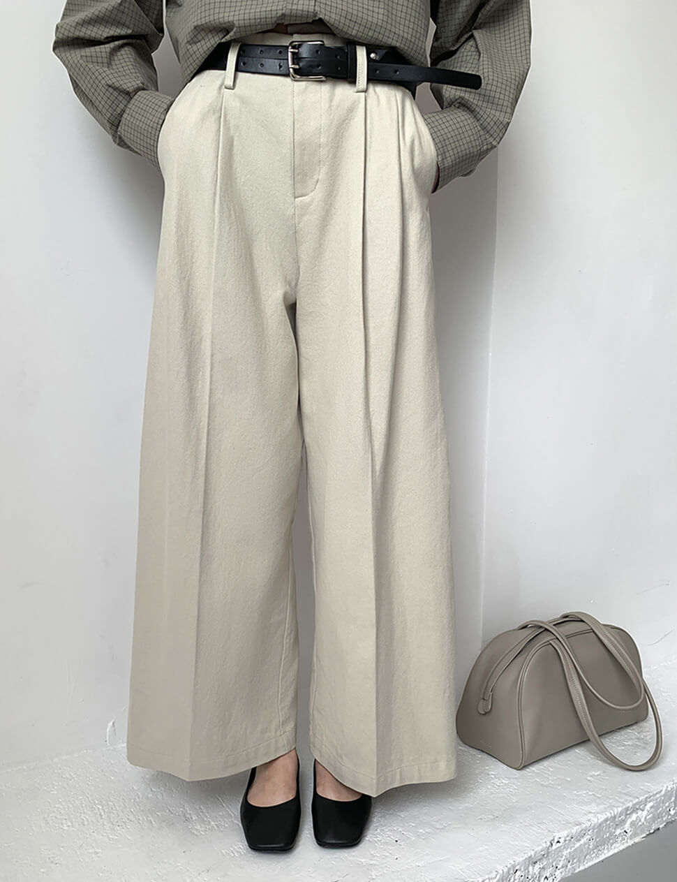 Double Belted Tan Pants-PREORDER